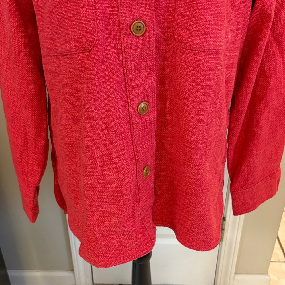 Banana Republic Poppy Seed Red Utility Jacket - Picture 3 of 11